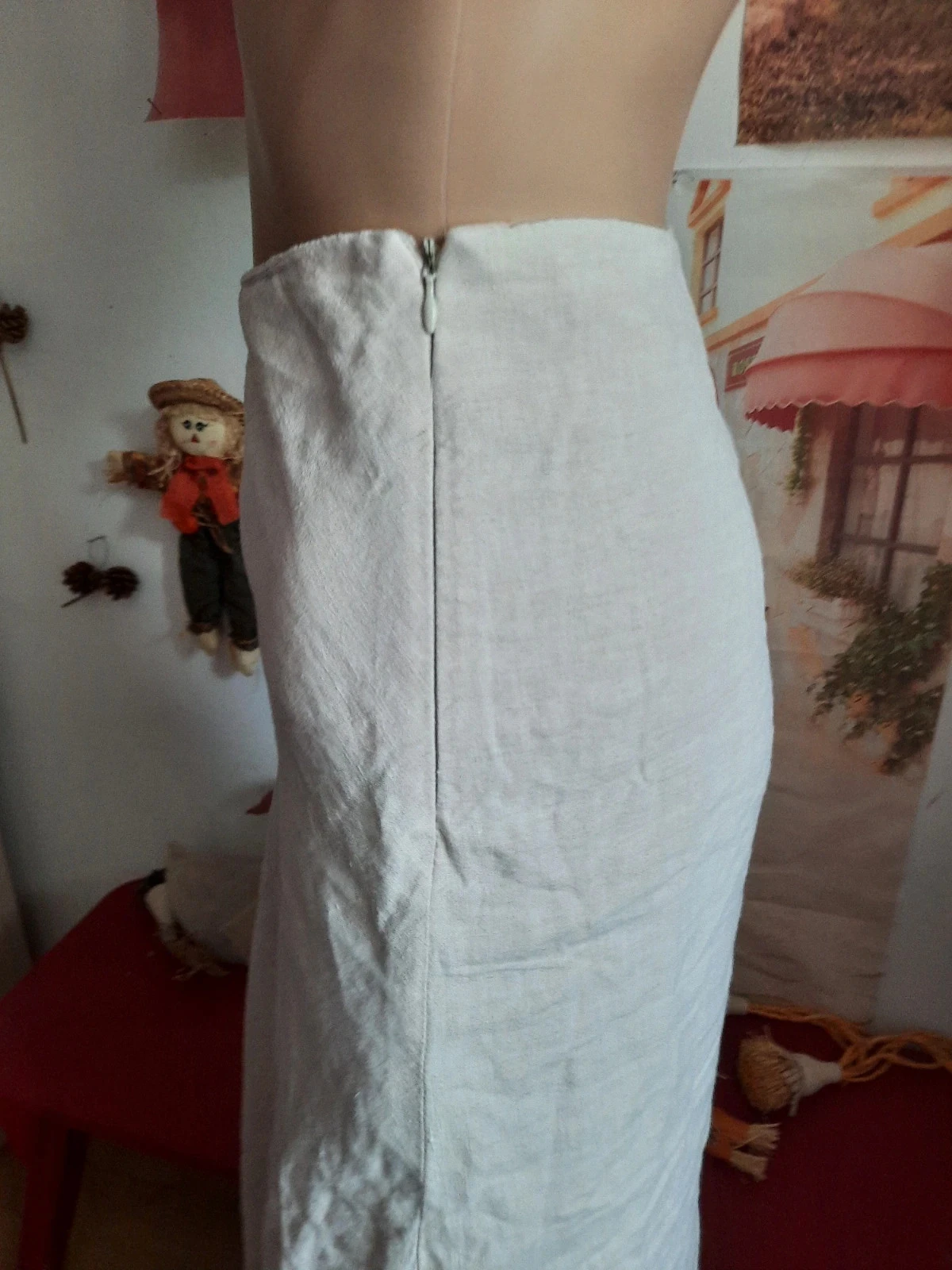 🥀Jupe en lin,femme Taille 44.Camaïeu. – photo 5
